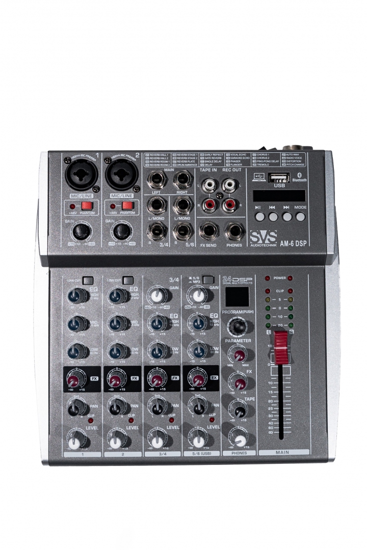 SVS Audiotechnik mixers AM-6 DSP Микшерный пульт аналоговый, 6-канальный SVS Audiotechnik mixers в Камызяке