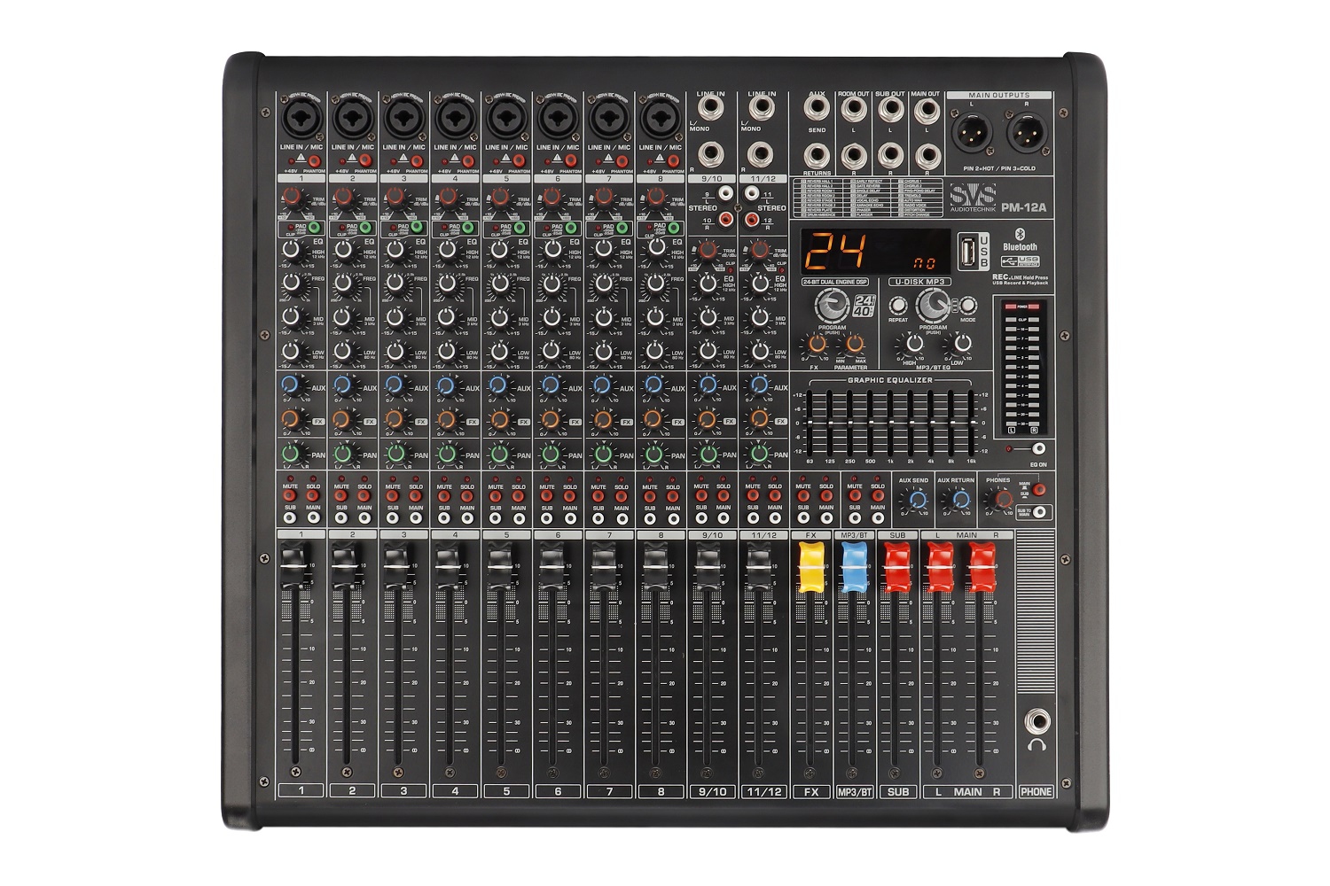 SVS Audiotechnik mixers PM-12A Активный аналоговый микшерный пульт, 12-канальный в Камызяке